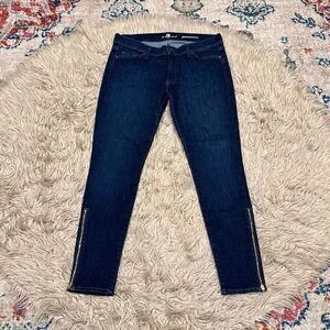 7FAM Gwenevere ankle zip jeans size 31